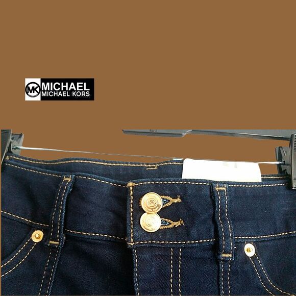 MICHAEL Michael Kors NEW Y2K SELMA High Rise Slim FLARE Leg Jean 8 - Picture 6 of 12